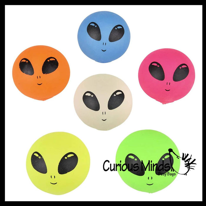 1 Alien Sugar Ball - Thick Glue/Gel Stretch Ball - Squishy