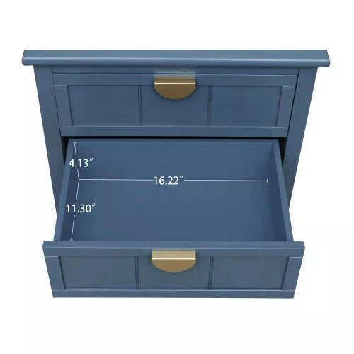 2 Drawers Living Room End Table Canva Home
