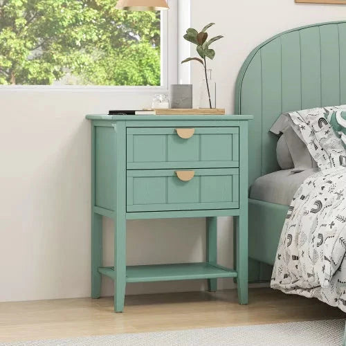 2 Drawers Living Room End Table Canva Home