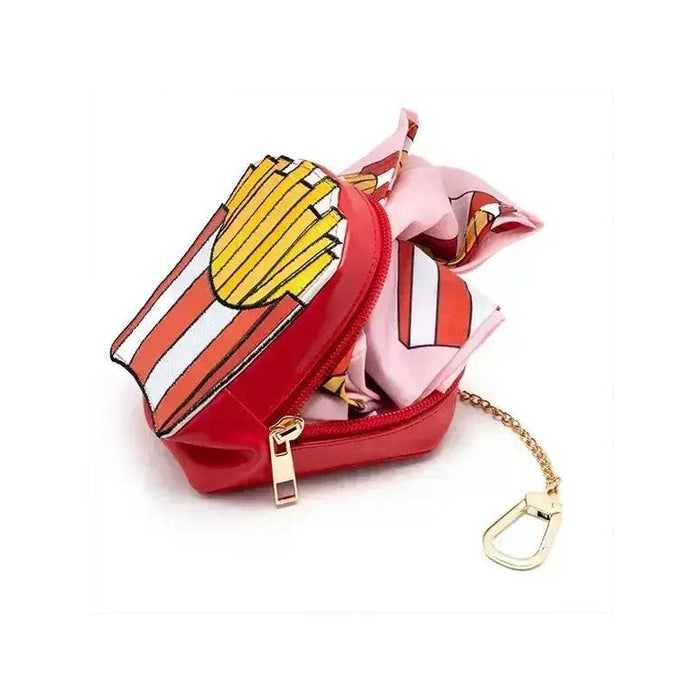 2-in-1 Bag Charm & Reusable Shopper Bag - French Fries
