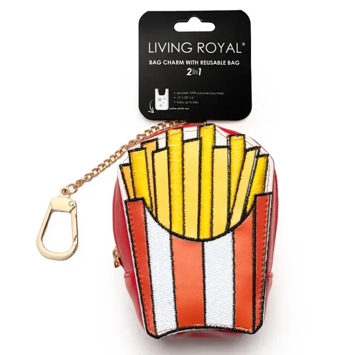 2-in-1 Bag Charm & Reusable Shopper Bag - Pizza Slice
