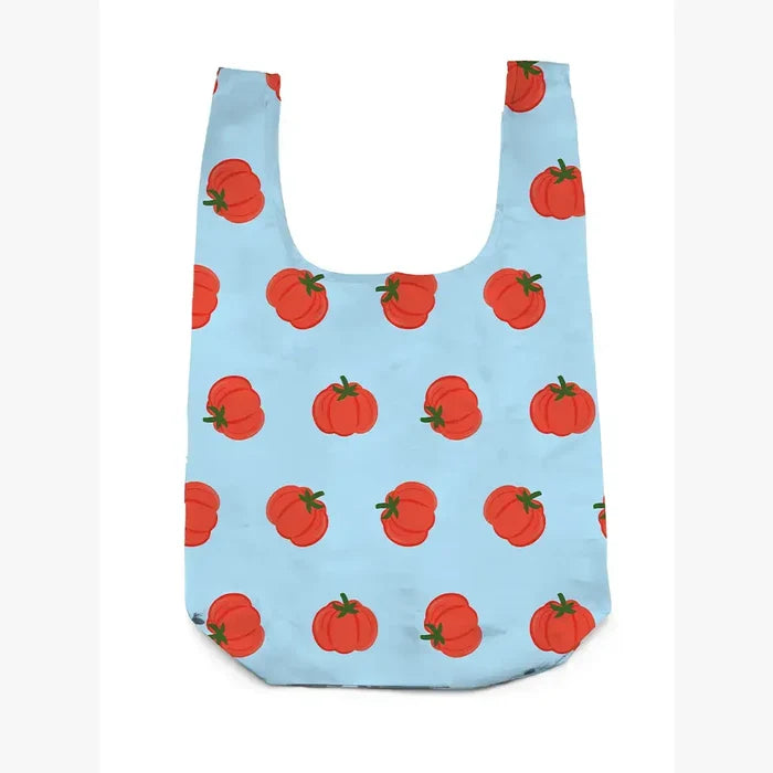 2-in-1 Bag Charm & Reusable Shopper Bag - Ripe Red Tomato