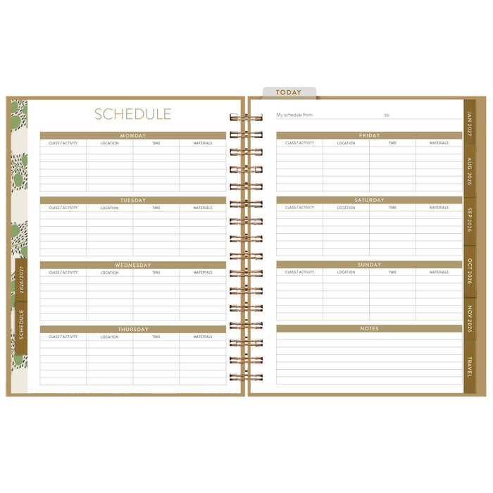 2026-2027 Menagerie Seedlings 17 Month Planner