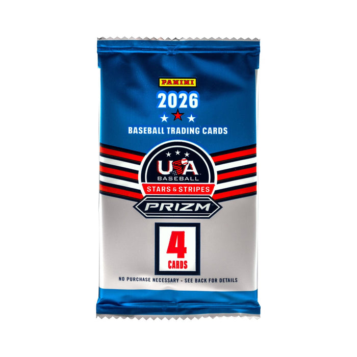 2026 Panini USA Stars & Stripes Prizm Baseball 40ct. Mega Bx
