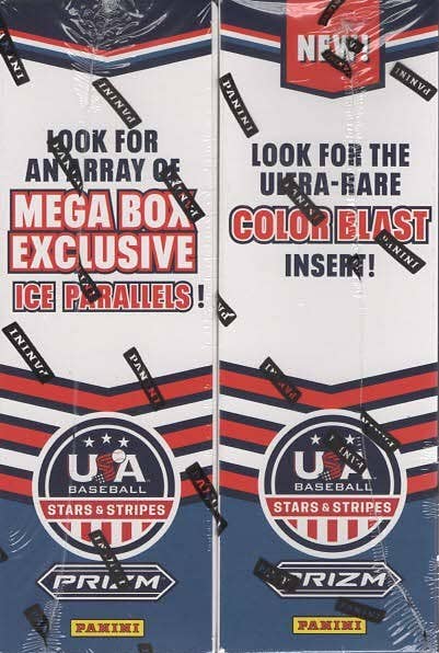 2026 Panini USA Stars & Stripes Prizm Baseball 40ct. Mega Bx