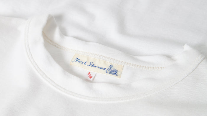 214 Loopwheeled Relaxed Fit Midweight T Shirt - White