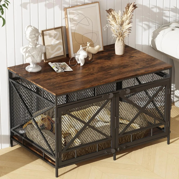 43.3" Zubair Large Dog Crates Furniture Canva Home