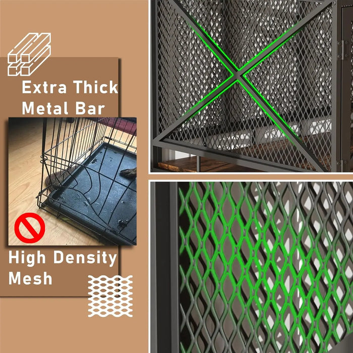 43.3" Zubair Large Dog Crates Furniture Canva Home