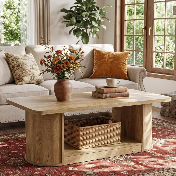 47-Inch Rectangle Coffee Table - Canva Home