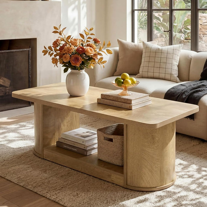 47-Inch Rectangle Coffee Table - Canva Home