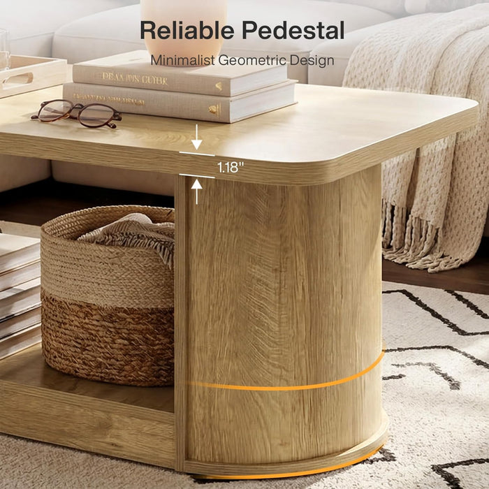 47-Inch Rectangle Coffee Table - Canva Home
