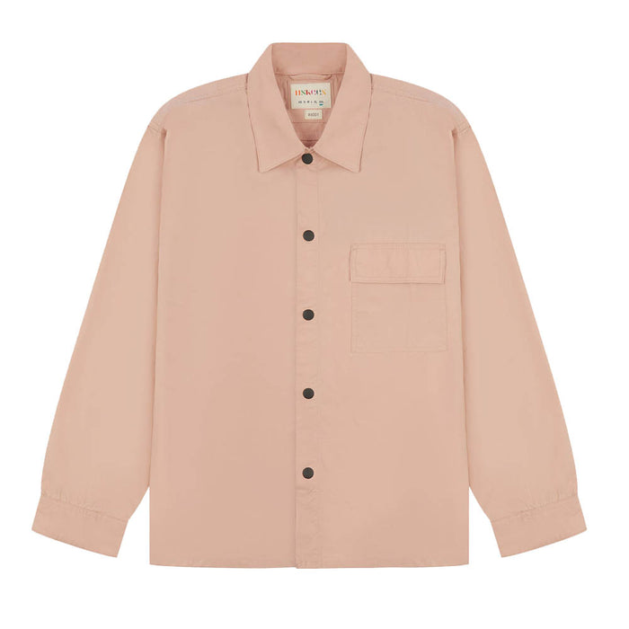 6001 Lightweight Buttoned Overshirt - Dusty Pink