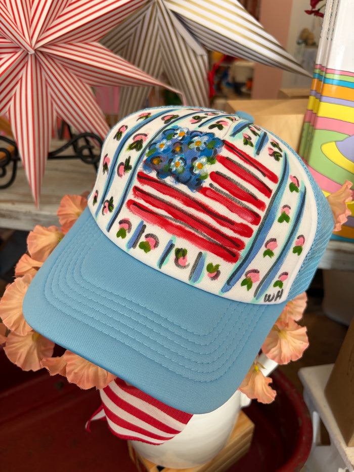 Hand Paited Trucker Hats