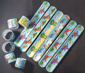 A105 Roaring Dinosaurs Slap Bracelets Assorted Pack of 12