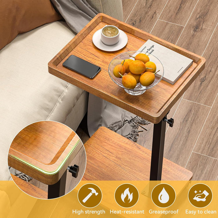 Adjustable Height C Table