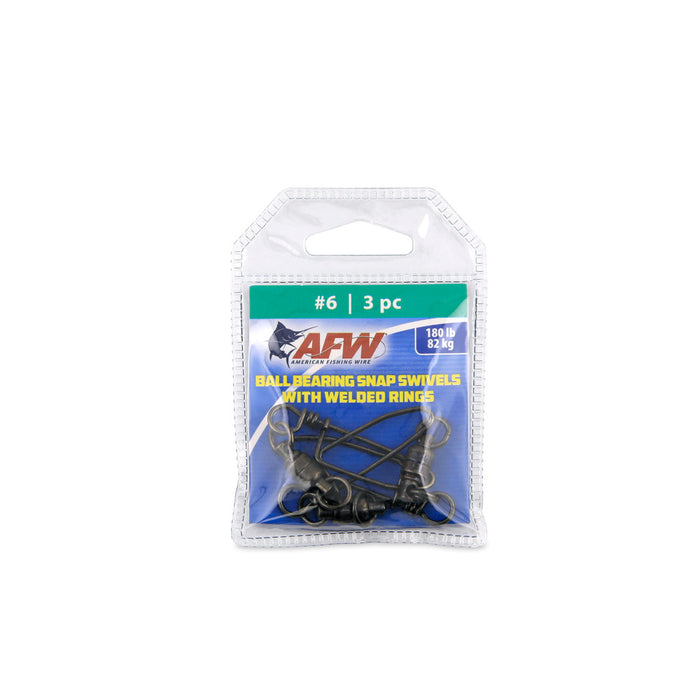 afw-solid-brass-ball-bearing-snap-swivels-with-double-welded-rings-6-180lb-3-pack