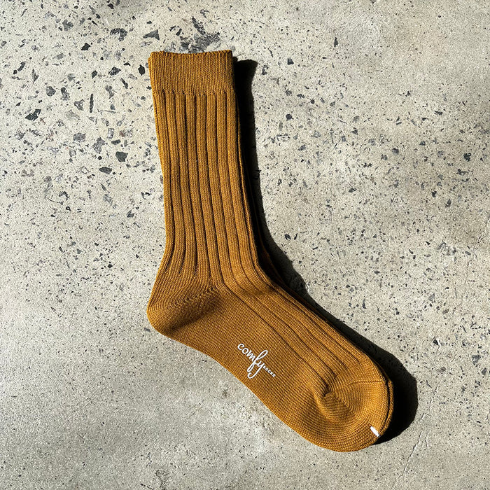 Alfred Knitted Socks - Mustard