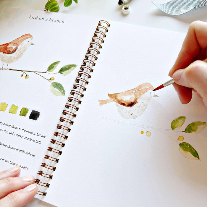 Animals watercolor workbook