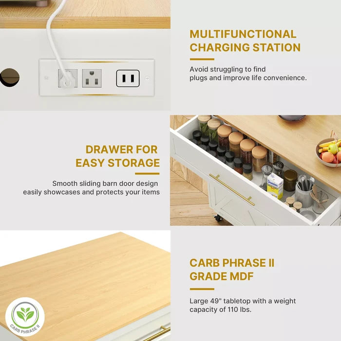 Aoife Dual Kitchen Trash Can Cabinet - Canva Home