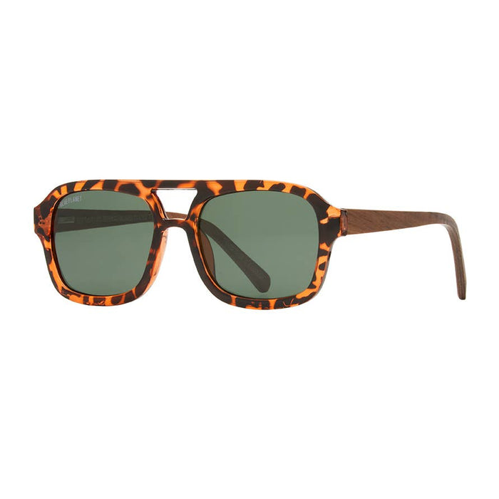 Ari Brown Tort / Walnut Wood / Grey Green Pol