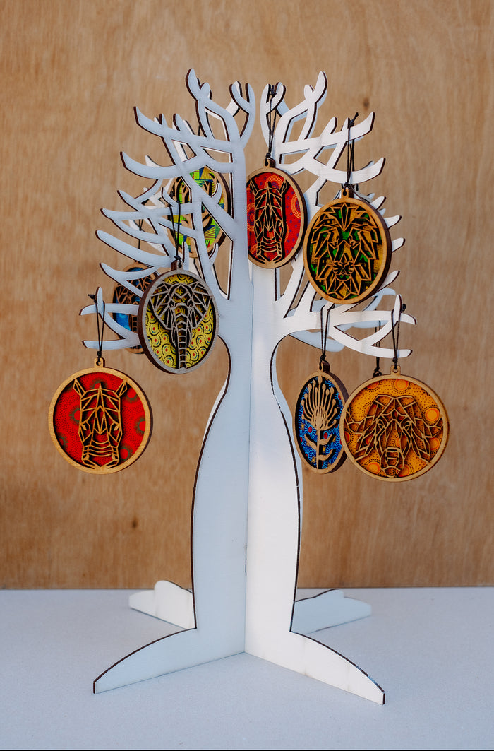 Baobab Christmas Tree & Decorations – Flat Pack Set