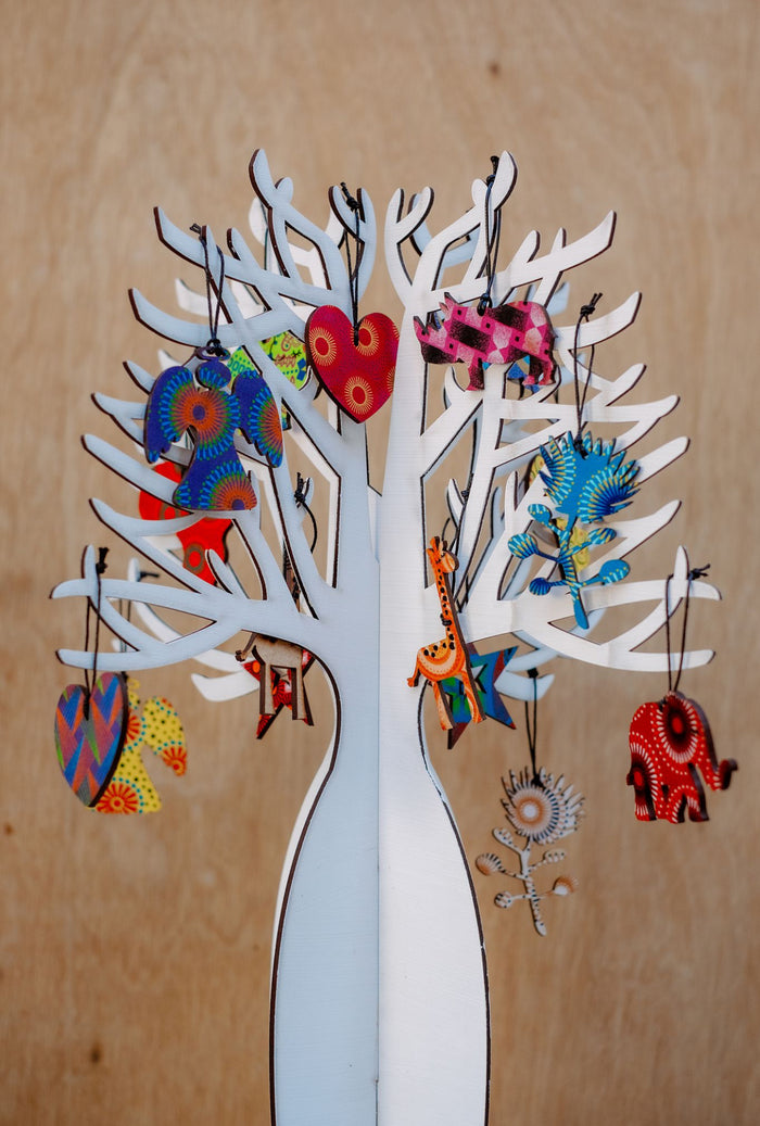 Baobab Christmas Tree & Decorations – Flat Pack Set