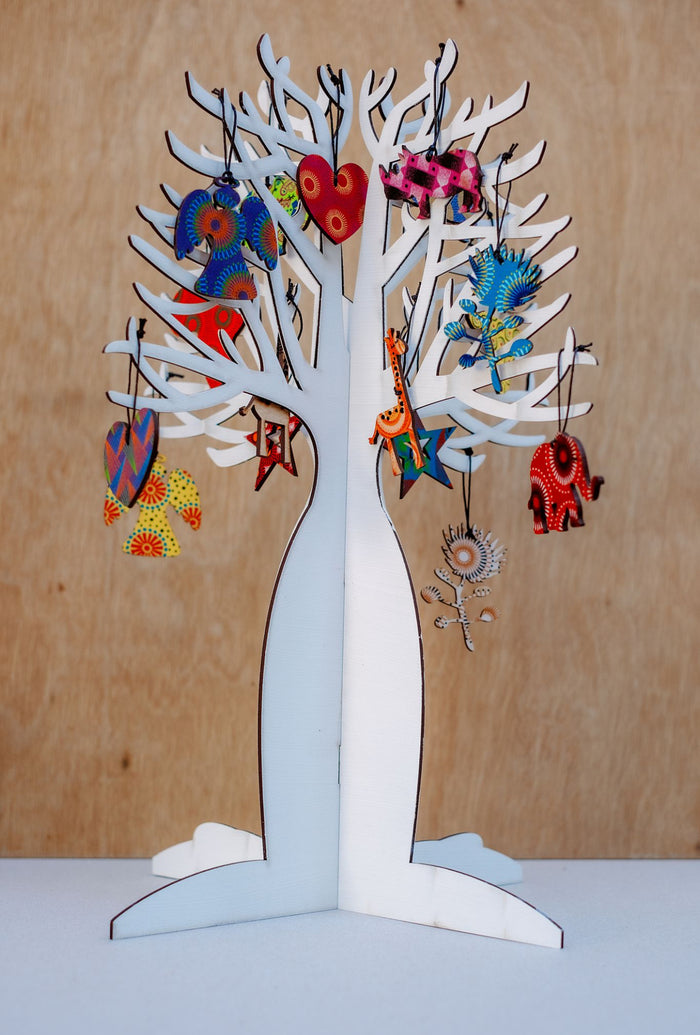 Baobab Christmas Tree & Decorations – Flat Pack Set