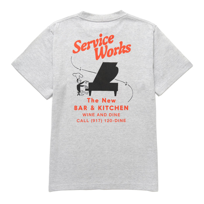 Bar & Kitchen Tee - Heather Grey