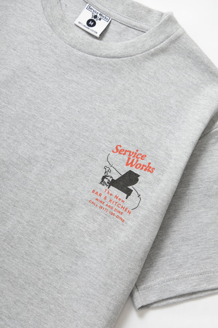 Bar & Kitchen Tee - Heather Grey