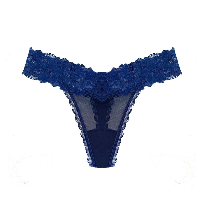 Barely There Thong in Midnight Blue - Takkleberry