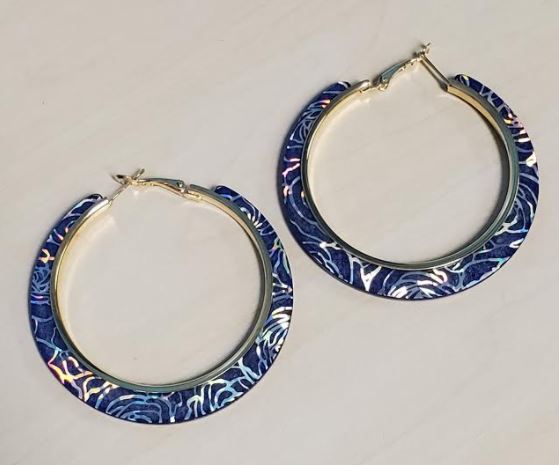 BD01 Assortment of 12 Gold Acrylic Earrings