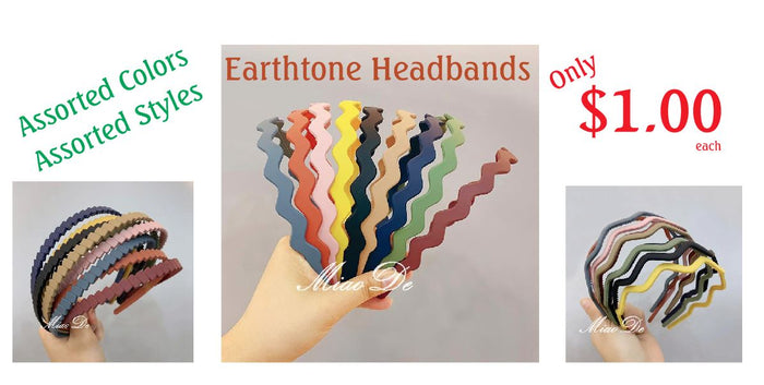 BD06 Assortment of 12 Headbands