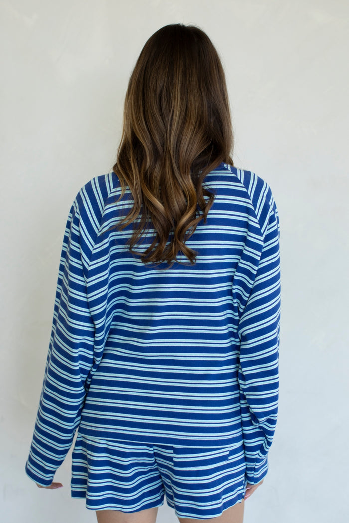 Blue Combo Malia Long Sleeve