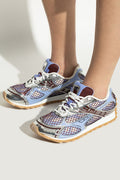 Bottega trainers blue burgundy