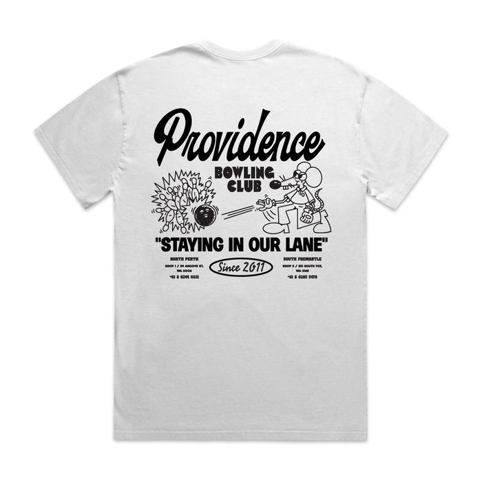 Bowling Club Tee - Washed White / Black