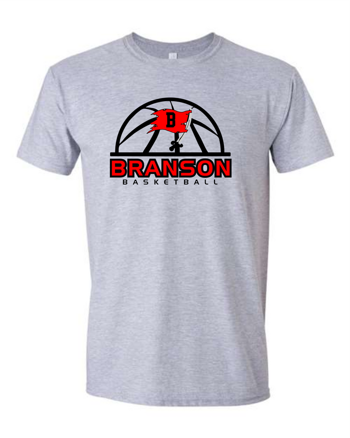Branson Basketball Flag Gildan Softstyle Tee