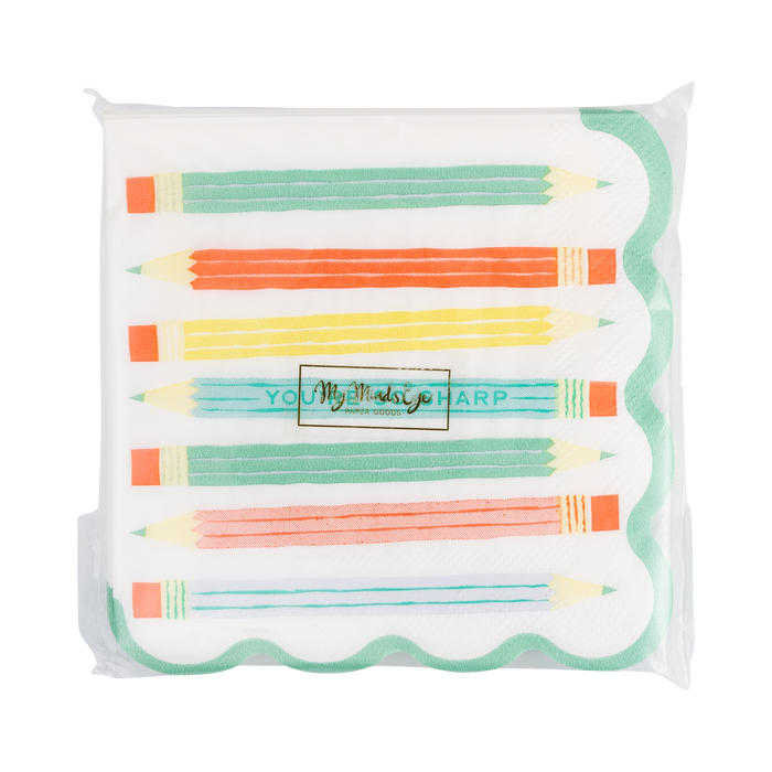 BTS1239 - Pencil Cocktail Napkin
