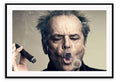 Canvas Print Small		50x70cm / Black Jack Nicholson Jack Nicholson Wall Art : Ready to hang framed artwork. Brand