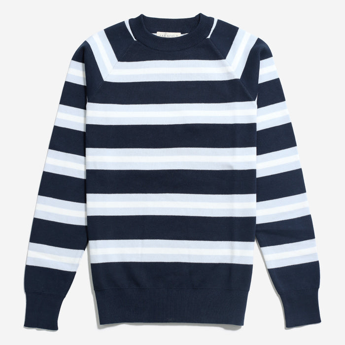 Carrol Raglan Knit - Carbon Stripe