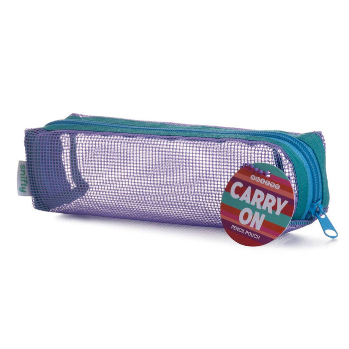 CARRY ON PENCIL POUCH - PERIWINKLE