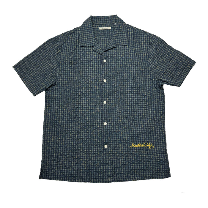 Check Short Sleeve Shirt - Navy