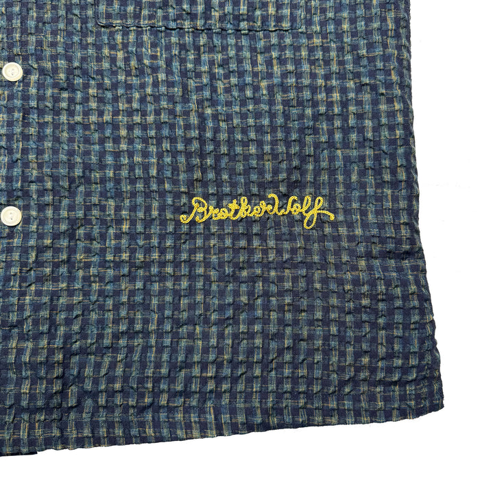 Check Short Sleeve Shirt - Navy