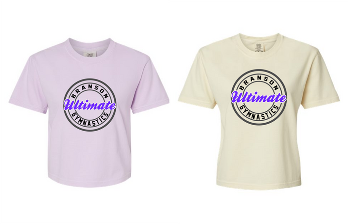 Circle Design Long Crop Tee