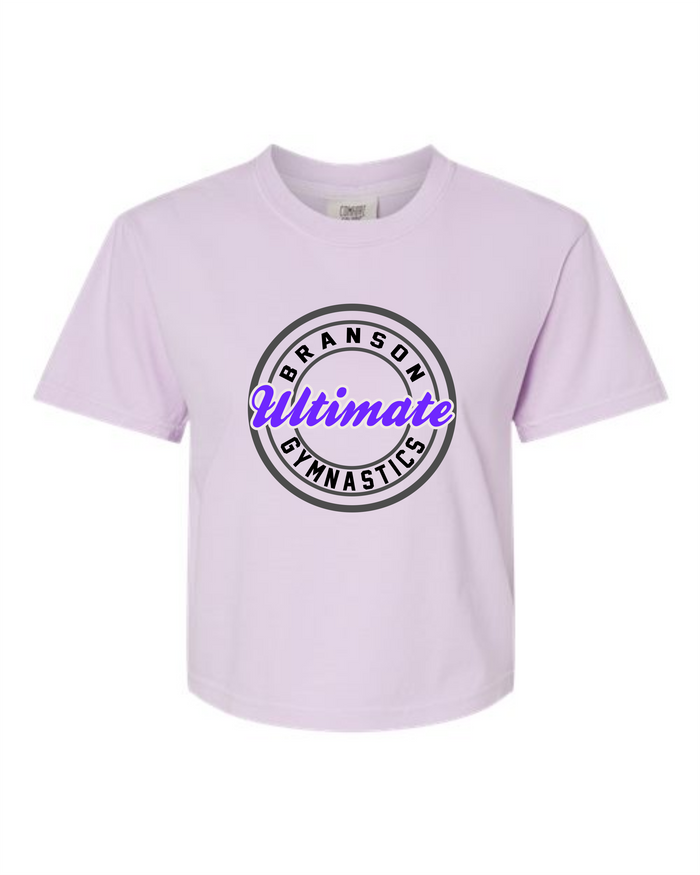 Circle Design Long Crop Tee