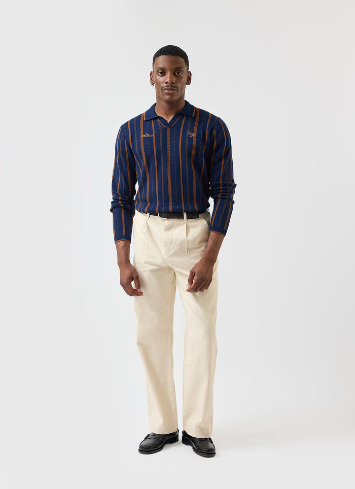 Citation Knitted Football Shirt - Navy