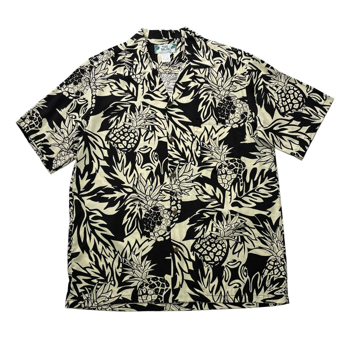 Classic Aloha Shirt - Wild Pineapple Black