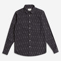 Classic Long Sleeve Shirt- Ikat Stripe Navy