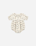 Collared Romper French Floral
