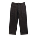 Cotton Twill Stay Press Trousers - Black