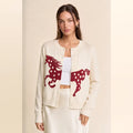 Cream Spotted Horse Cardigan